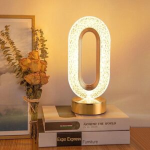 Lampe de Table en Cristal sans fil: Élégance Illuminée