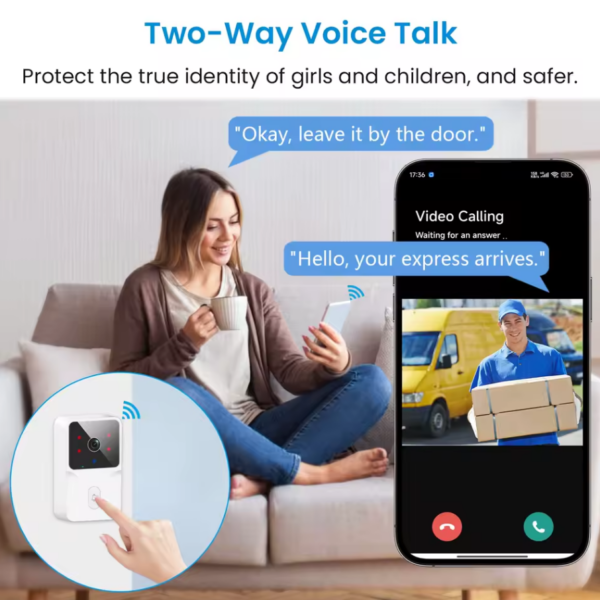 Sonnette Vidéo Intelligente WiFi HD Sécurité et Confort pour Votre Maison (5)