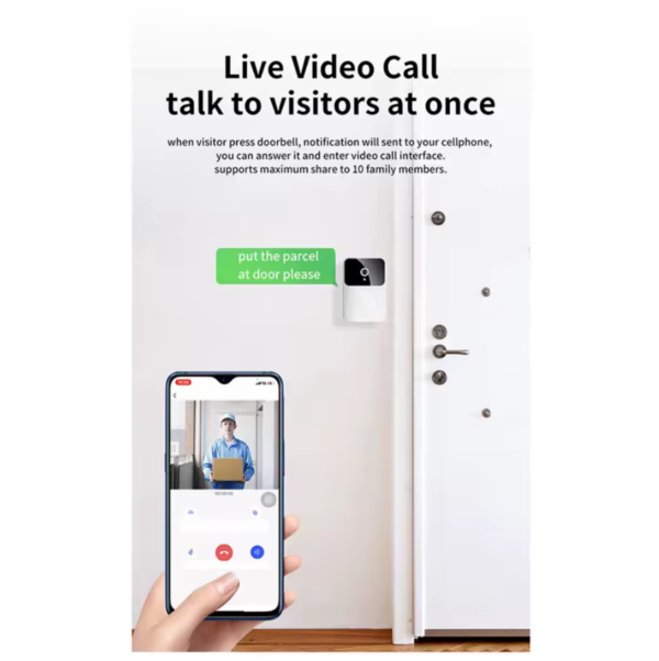 Sonnette Vidéo Intelligente WiFi HD Sécurité et Confort pour Votre Maison (7)